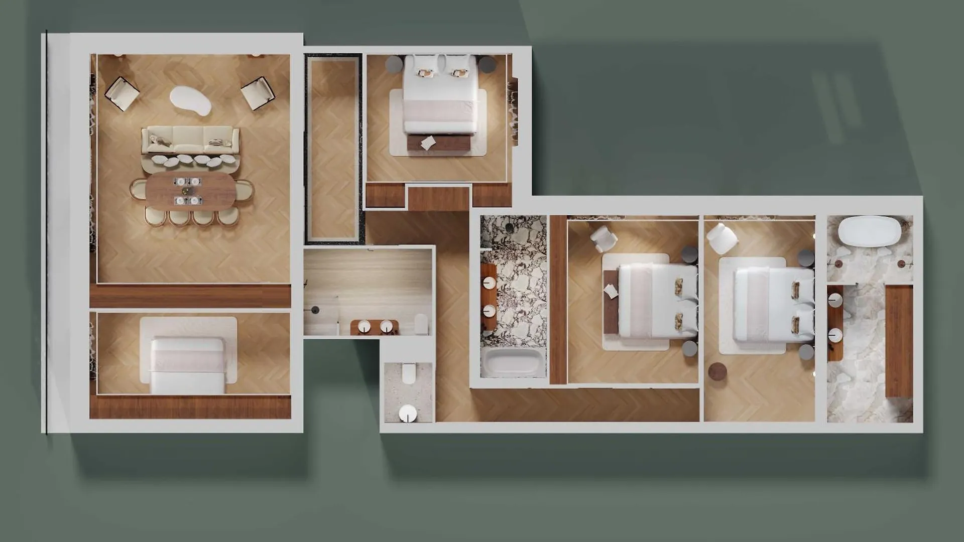 Luxury - Ac - 4br- 8p - Bastille Apartment